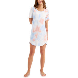 Jenni Tie Dye Sleep Dress, Size M, Blue